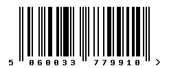 upc 5060033779910 barcode image
