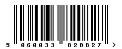5060033820827 barcode
