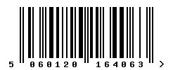EAN barcode number 5060120164063