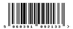 EAN barcode 5060391092133