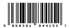 EAN barcode 5060391844152