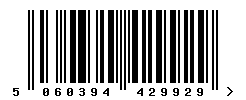 upc 5060394429929 barcode image