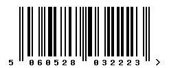EAN barcode number 5060528032223
