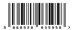 5060528035958 barcode