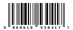 EAN barcode number 5060618530417