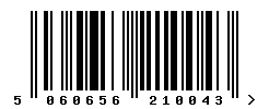 EAN barcode number 5060656210043