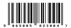 EAN barcode number 5065005823004