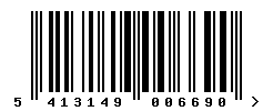 EAN barcode number 5413149006690