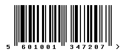 upc 5601001347207 barcode image