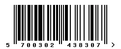 EAN barcode 5700302438307
