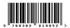 EAN 5700302819052 barcode image