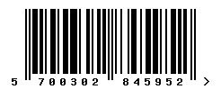 EAN 5700302845952 barcode image