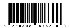 EAN 5700302846799 barcode image