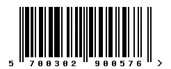 EAN 5700302900576 barcode image