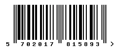 EAN barcode 5702017815893