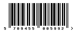 upc 5709455005992 barcode image