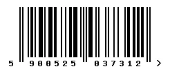 EAN barcode 5900525037312