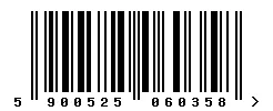 EAN barcode 5900525060358