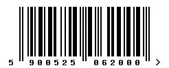 EAN barcode 5900525062000