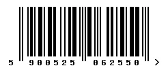 EAN barcode 5900525062550