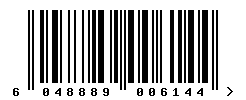 upc 6048889006144 barcode image