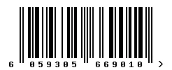 6059305669010 barcode