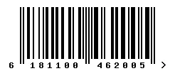 EAN barcode 6181100462005