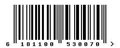 EAN barcode 6181100530070