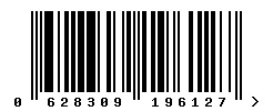 EAN barcode 628309196127