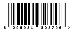 EAN barcode number 6290931323796