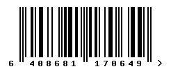 upc 6408681170649 barcode image