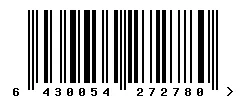 6430054272780 barcode