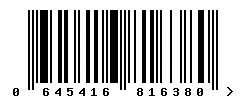 EAN barcode 645416816380