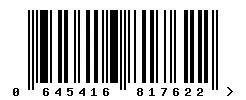 EAN barcode 645416817622