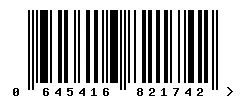 EAN barcode 645416821742