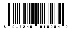 EAN barcode 6917246013234