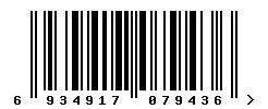EAN 6934917079436 barcode image