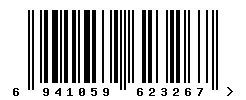 EAN barcode 6941059623267