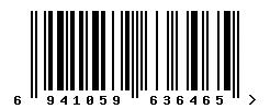 EAN barcode 6941059636465