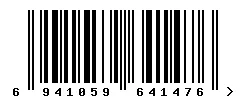 EAN barcode 6941059641476