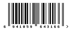 EAN barcode 6941059643166