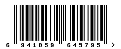 EAN barcode 6941059645795
