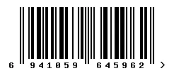 EAN barcode 6941059645962