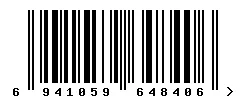 EAN 6941059648406 barcode image