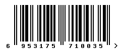 EAN barcode number 6953175710035