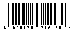 EAN barcode number 6953175710165