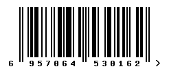 EAN barcode number 6957064530162