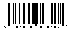 upc 6957599326407 barcode image