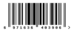 upc 6971636403906 barcode image