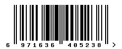 EAN barcode 6971636405238
